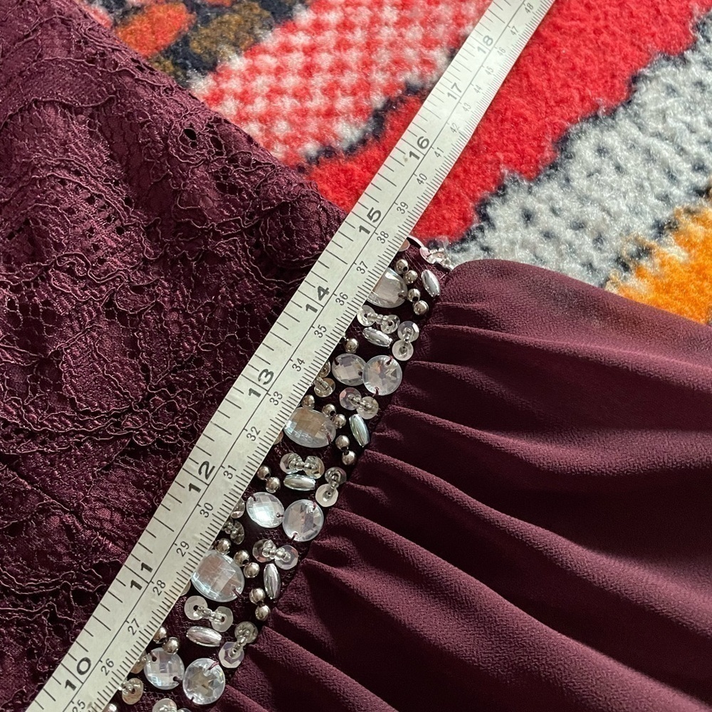 Speechless Strapless Sequins Rhinestones Detail Dress Size 13 - Picture 10 of 11